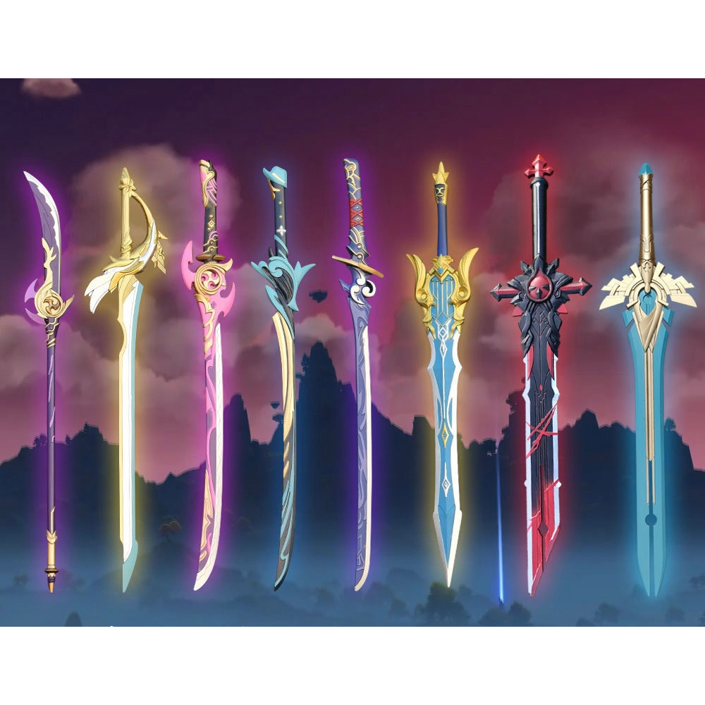 Đạo cụ Cosplay Mô hình Genshin Impact 100cm siêu lớn nhựa dẻo PU