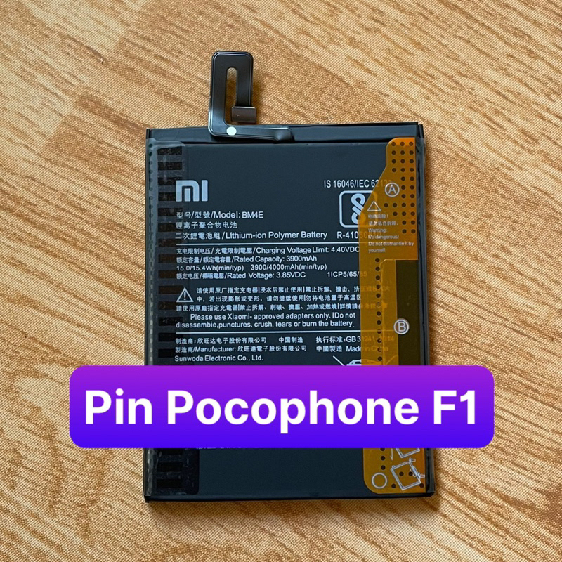 pin Xiaomi Pocophone F1 model BM4E ,bảo hành 6 tháng