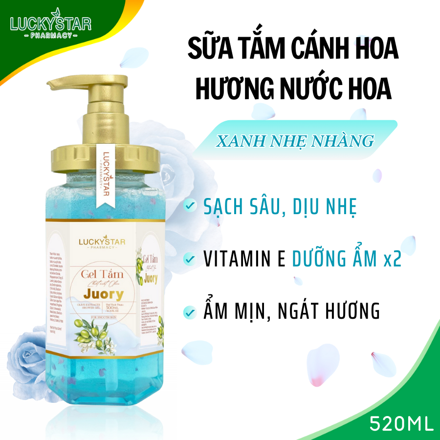 Sữa Tắm Cánh Hoa Lucky Star 520ml