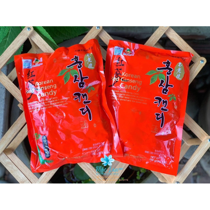 Kẹo Hồng Sâm 6 Năm Tuổi Hàn Quốc Daedong Korea Siêu Ngon 250gr Chính Hãng