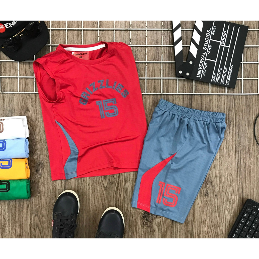 BỘ THỂ THAO CỌC TAY CHO BÉ TRAI