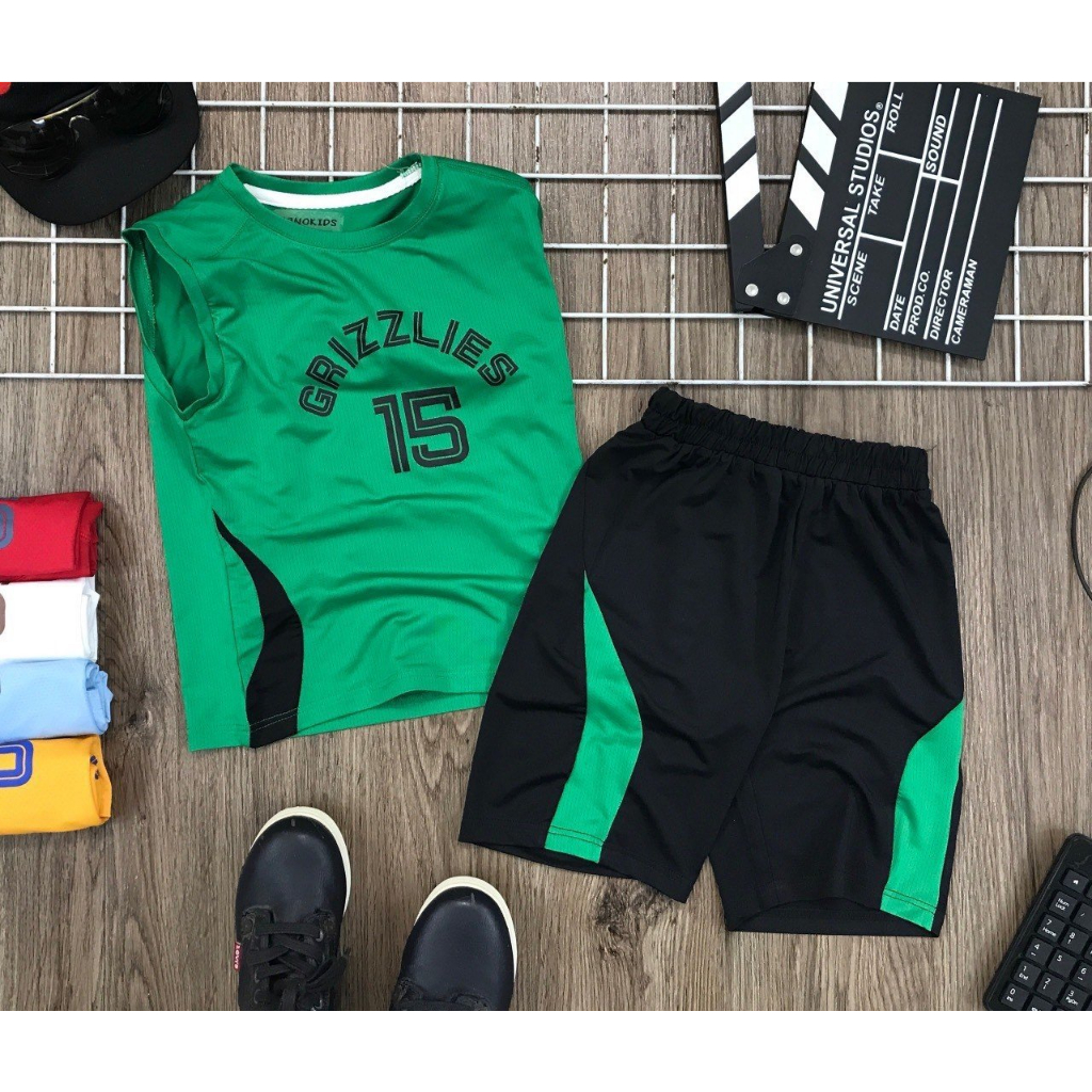 BỘ THỂ THAO CỌC TAY CHO BÉ TRAI