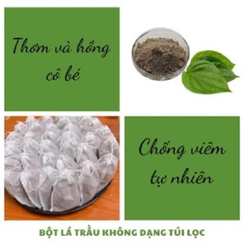 Bột lá trầu không xông vùng kín