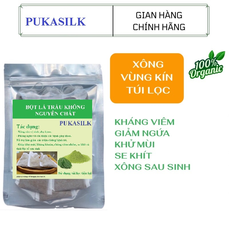 Bột lá trầu không xông vùng kín