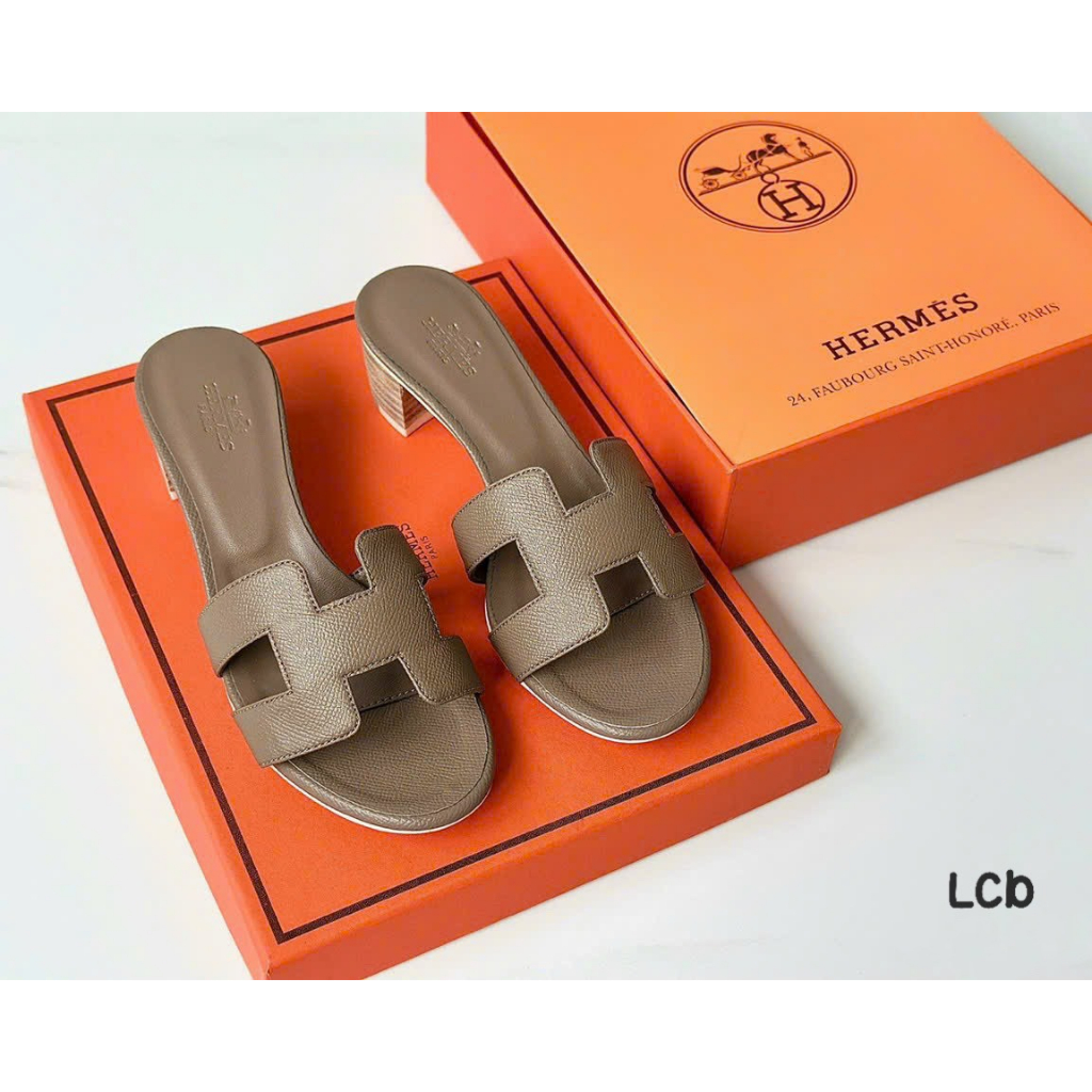 GUỐC HERME DA SẦN GÓT 5CM