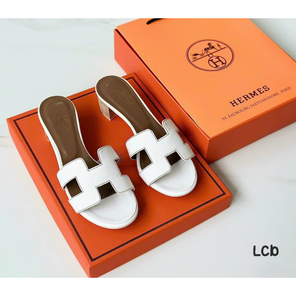 GUỐC HERME DA SẦN GÓT 5CM