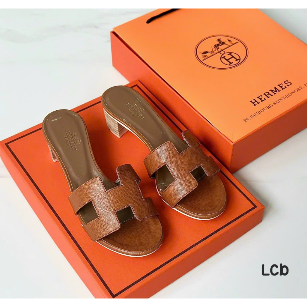 GUỐC HERME DA SẦN GÓT 5CM