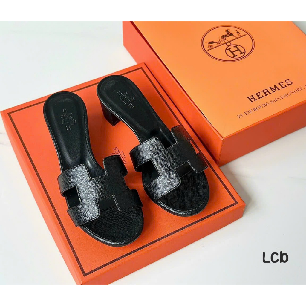 GUỐC HERME DA SẦN GÓT 5CM