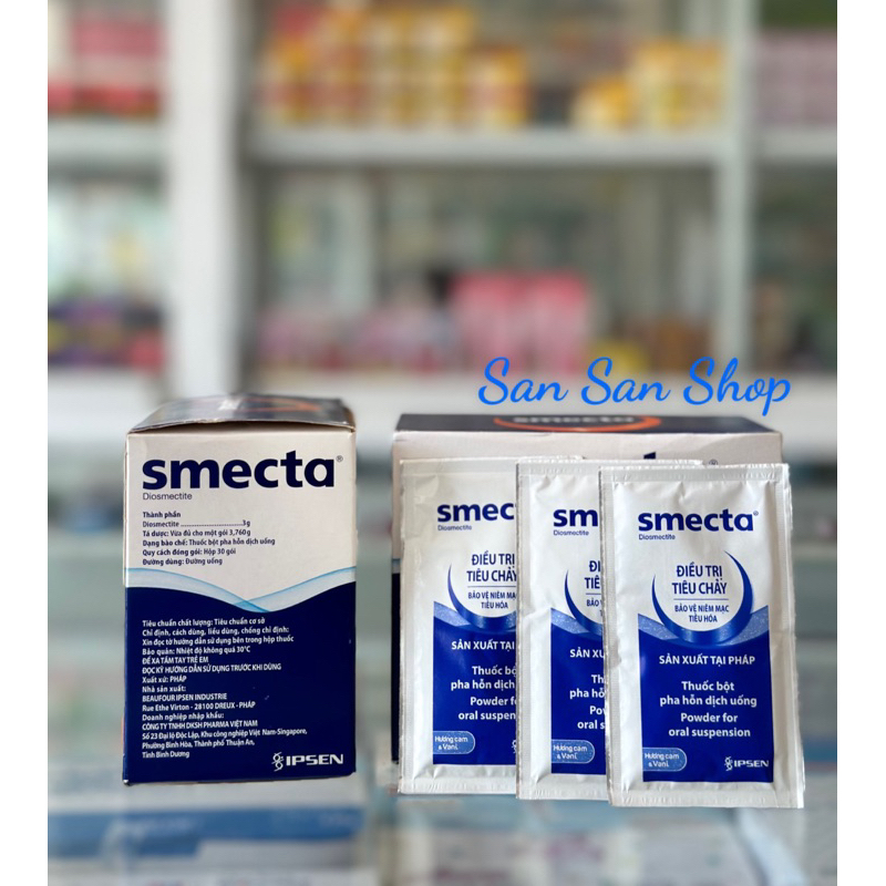 Smecta Hỗ Trợ Tiêu Chảy hộp 30 gói