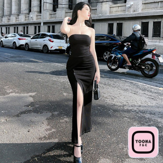Set Áo Ống Chân Váy Nút Dài Xẻ Tà Ôm Body Siêu Tôn Dáng Sexy Quyến Rũ - 3459