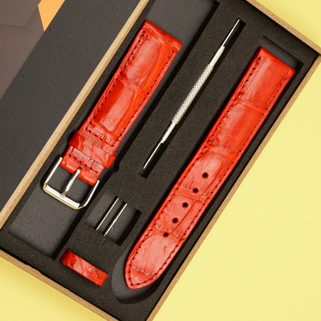 Dây Đồng Hồ Da Cá Sấu Cao Cấp MrFour + Tặng Khóa + Bộ Tháo lắp | Leather Watch Bands