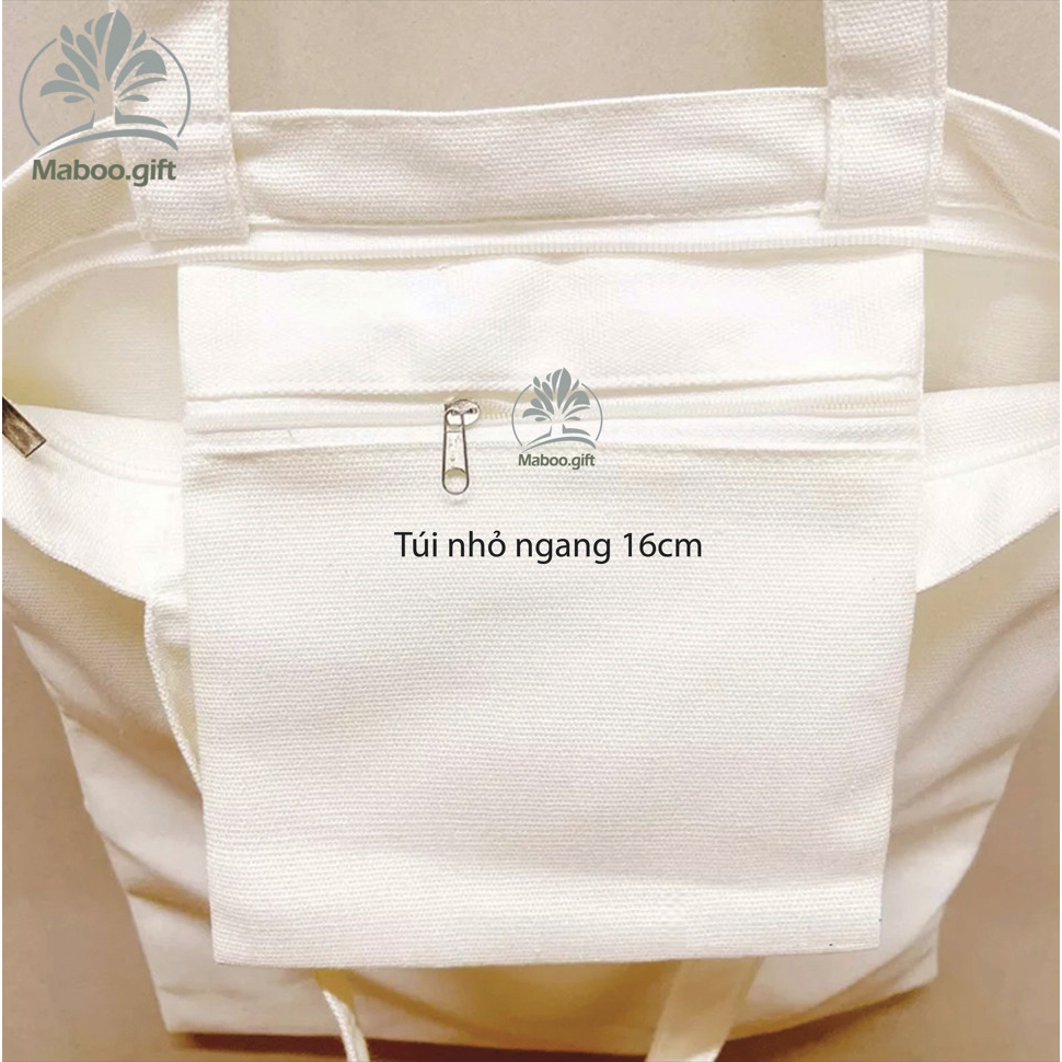 Túi vải Tote/canvas hoạt hình Minion dễ thương_Màu Be/Đen vải đẹp _ANM