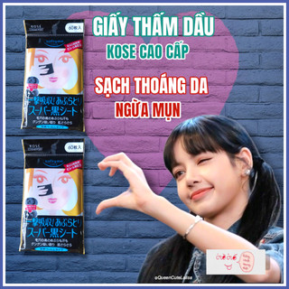 Giấy thấm dầu Kose Softymo than hoạt tính 60 tờ Nhật Bản