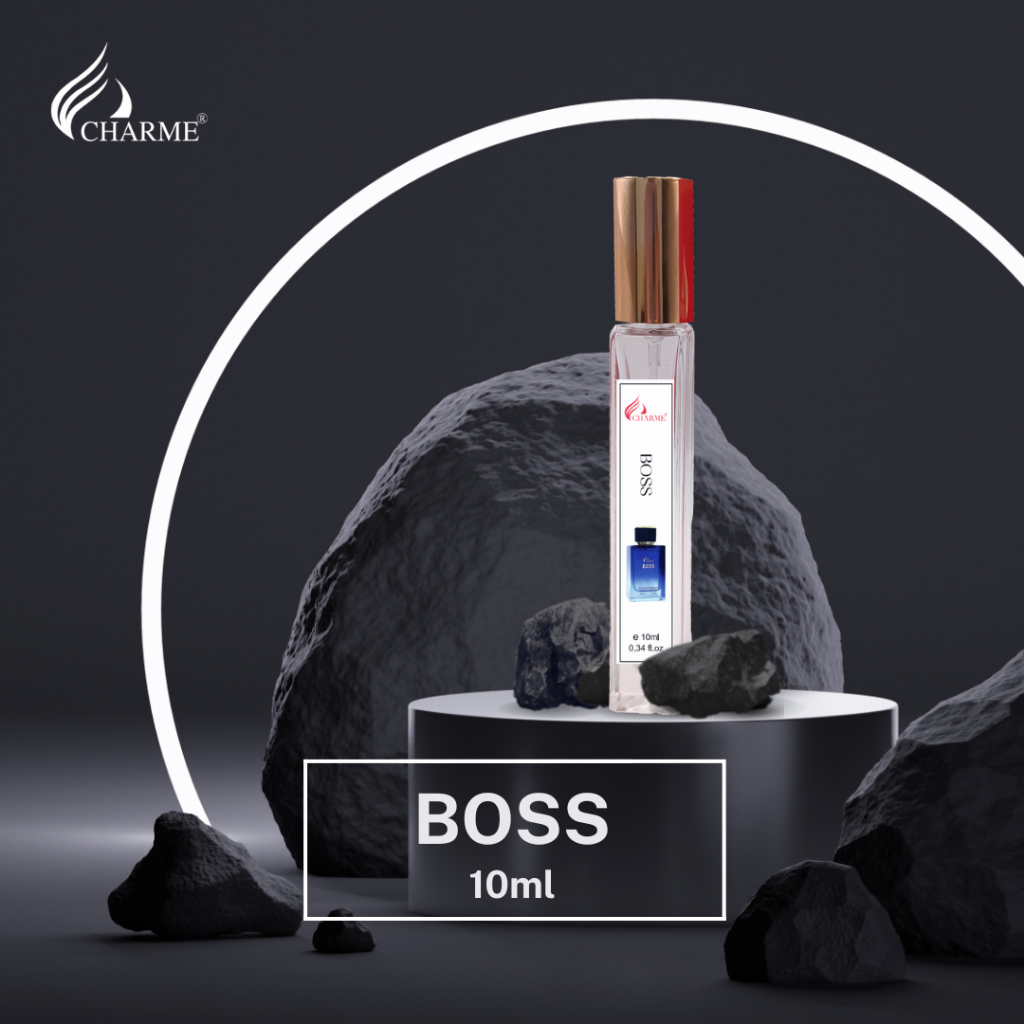 Nước hoa nam cao cấp, Charme Boss, chai Test mini, hương thơm mạnh mẽ, lưu hương lâu 10ml