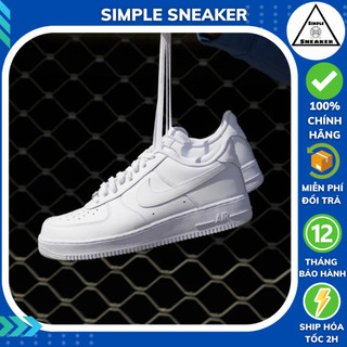 Giày Air Force 1 Chính Hãng 💙SIMPLE SNEAKER💙 Nike AF1 All White Full Box Giày Thể Thao Nike Nam Nữ [DD8959-100]