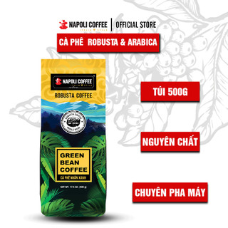 Cà phê Arabica/Robusta rang mộc Napoli Coffee 500g/túi