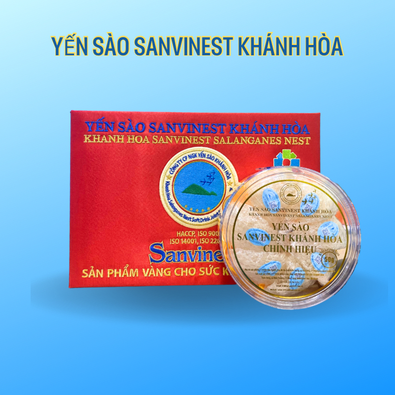 Yến sào Sanvinest Khánh Hòa Chính hiệu - Tổ Yến sào Tinh chế 50g - Q650