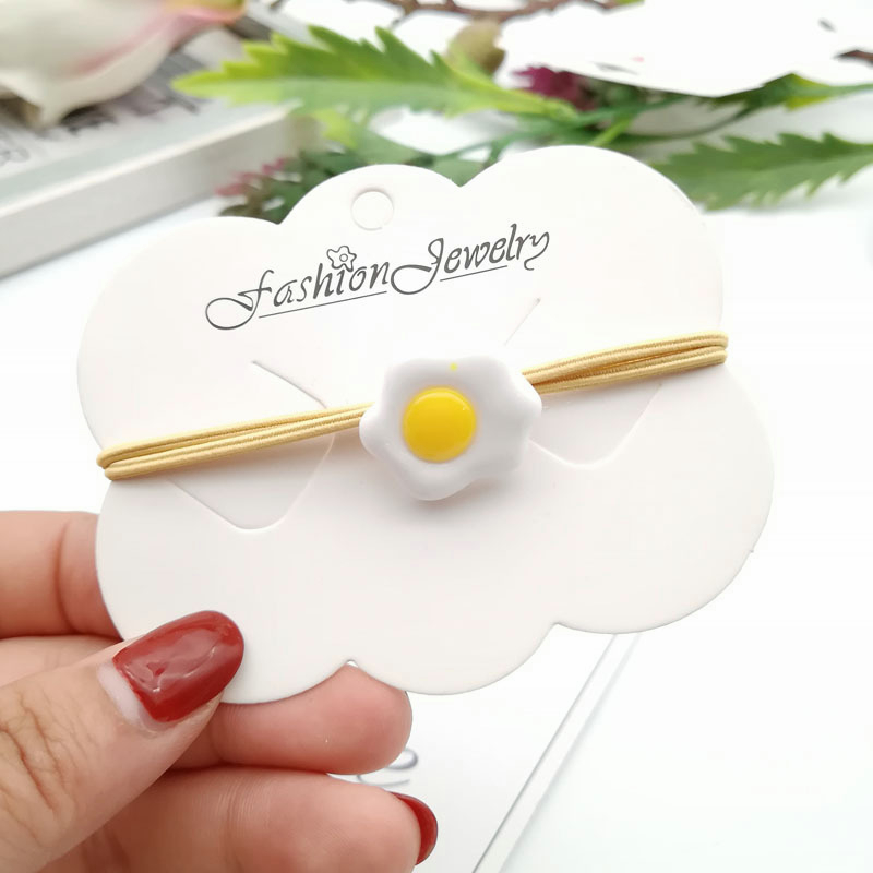 🍒🍒CHERRYKOKO Dây Cột Tóc Cao Su Hình Quả Trứng Ghép Hình Dễ Thương