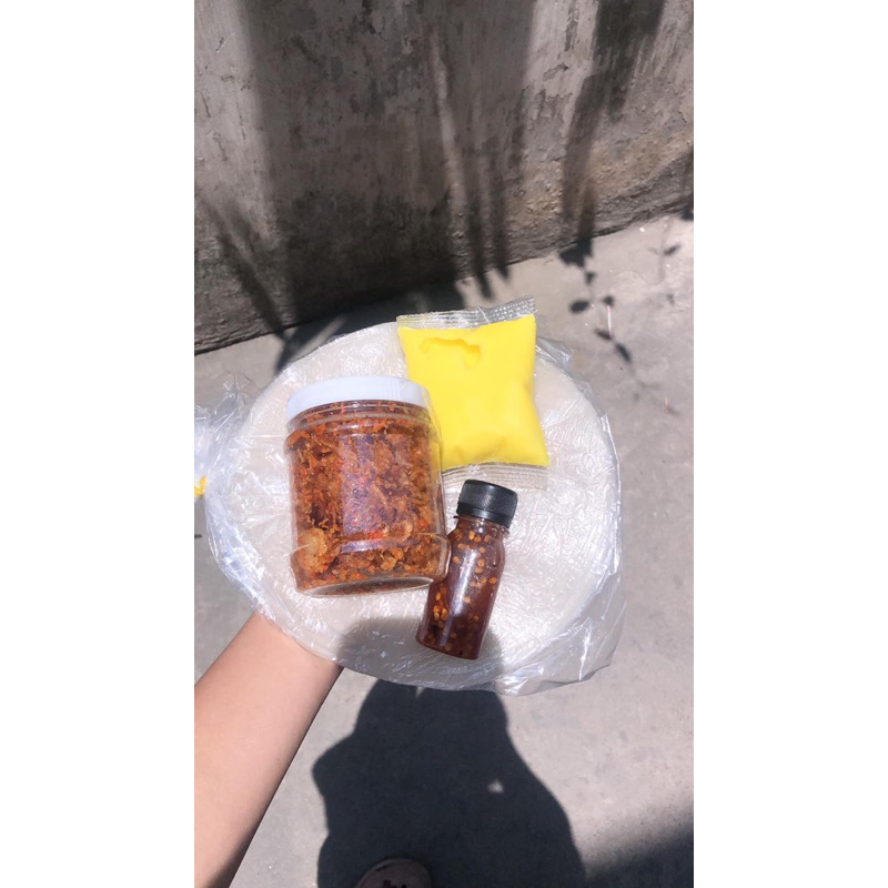 Bánh Tráng Phơi Sương, Dẻo Tôm Muối Tép Hành Phi Bơ Béo Sốt Ớt rim Siêu Tiết Kiệm