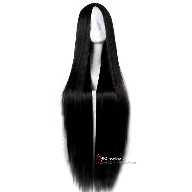 Tóc Đen 2 Mái Dài Cổ Trang 100Cm  - 7803