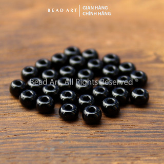 Set 30 Hạt Cườm Màu Đen (Đục) Cao Cấp Xuất Xứ Czech 4.1mm, Làm Trang Sức, Vòng Tay, Chuỗi Hạt S50 - Bead Art