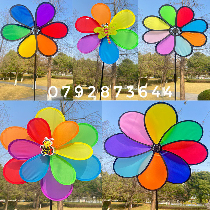 Chong chóng cầu vồng siêu đẹp, trang trí xe trà sữa , cà phê