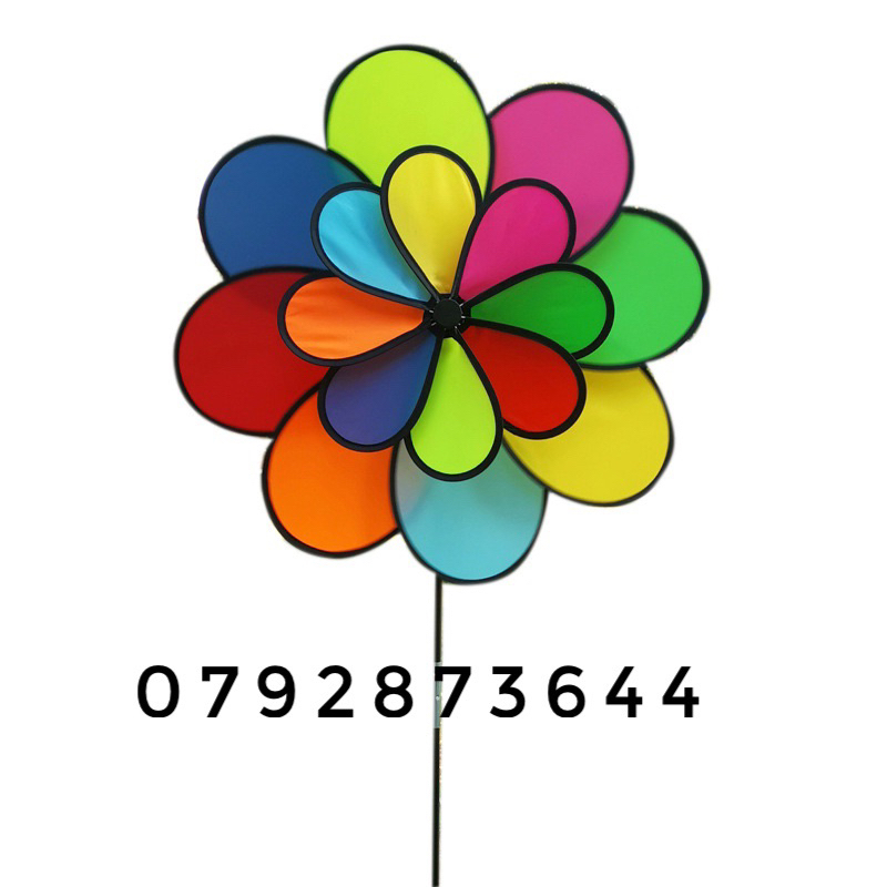 Chong chóng cầu vồng siêu đẹp, trang trí xe trà sữa , cà phê