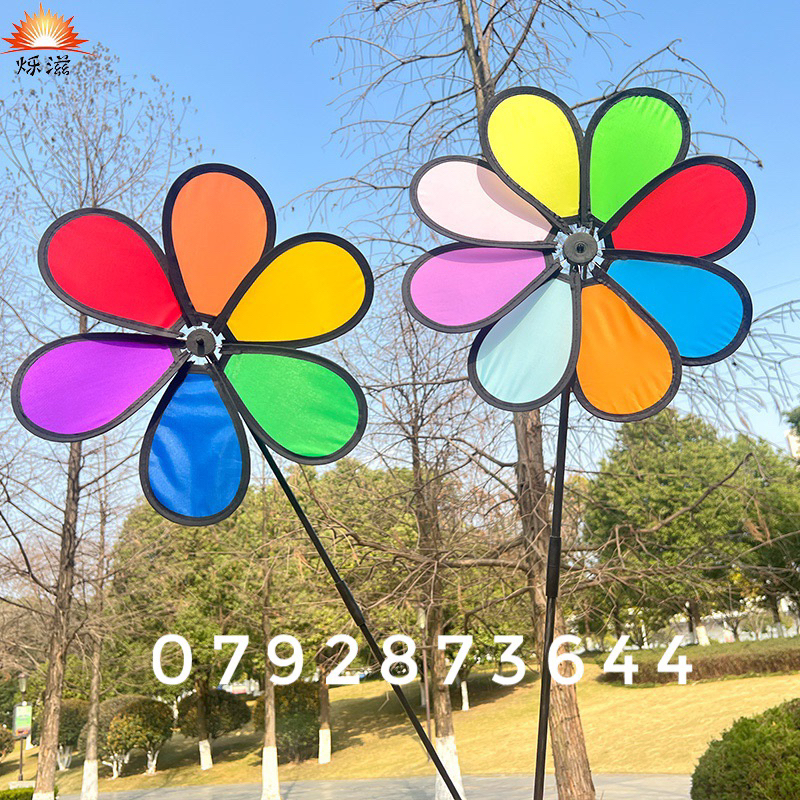 Chong chóng cầu vồng siêu đẹp, trang trí xe trà sữa , cà phê