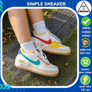 Giày nike air force 1 shadow summit white orche chính hãng 💙simple sneaker💙 af1 shadow nữ multicolor