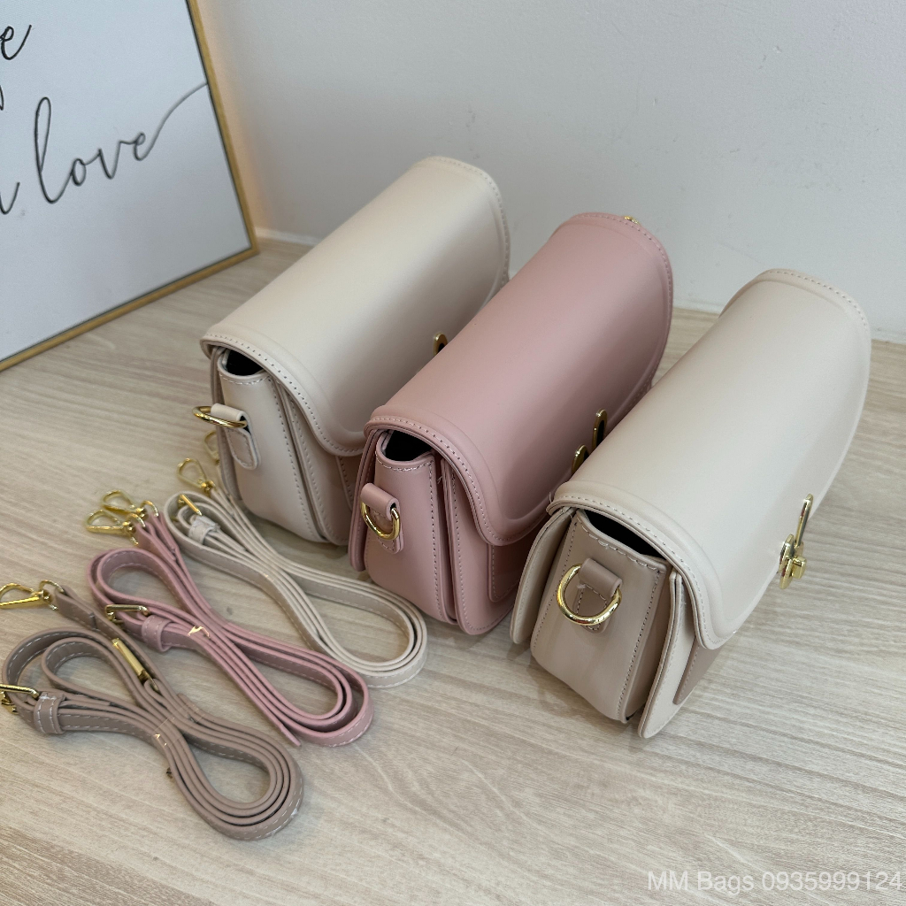Túi đeo chéo nữ MM Bags túi xách nữ 3 ngăn khoá thỏ phong cách Hàn 2023