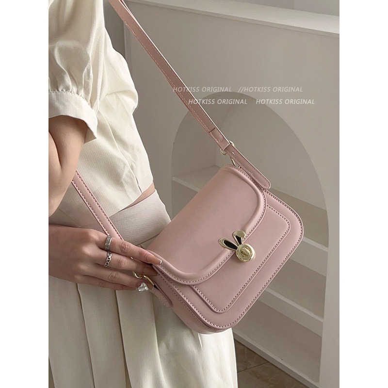 Túi đeo chéo nữ MM Bags túi xách nữ 3 ngăn khoá thỏ phong cách Hàn 2023