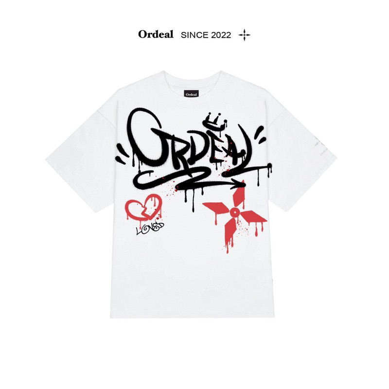 Áo thun nam nữ Ordeal.Studio | Graffiti Love Tee