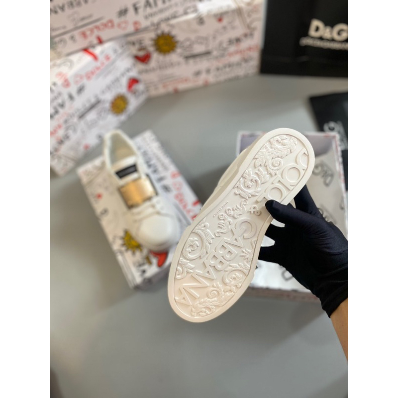 Giày Sneaker DG Logo Tag Trước Nổi Bật - Hàng Cao Cấp Logo Dập Đế Mẫu HOT 2023 Hàng Full Box