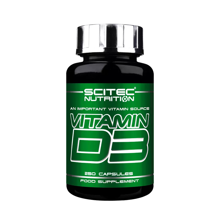 VITAMIN D3 | Scitec Nutrition Vitamin D3 [250 viên] - Sức Khỏe Xương Khớp, Tăng Miễn Dịch - Nhập Khẩu Châu Âu