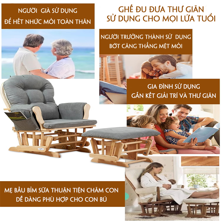 Ghế thư giãn gia đình phù hợp với người cao tuổi, Ghế bà bầu mang lại cảm giác thoải mái cho các bà mẹ