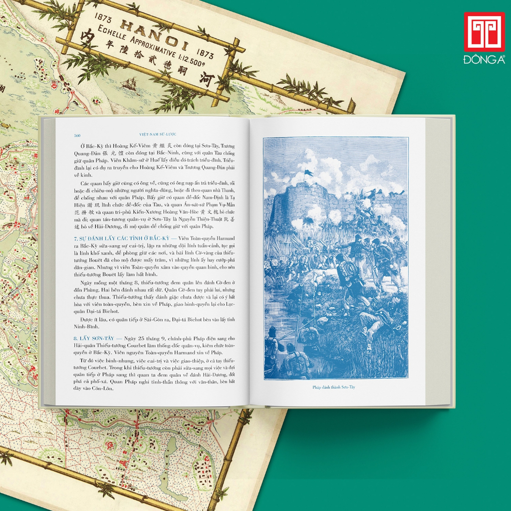 Sách Việt Nam Sử Lược  - Tái Bản - Tặng Kèm Bản Đồ + Bookmark + Bộ Postcard