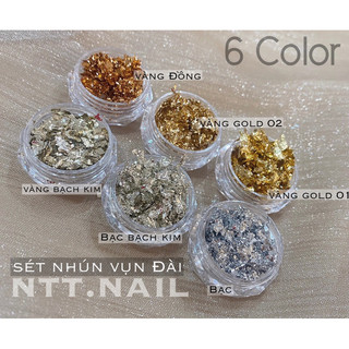 Sét nhún vụn Đài 6 màu trang trí móng