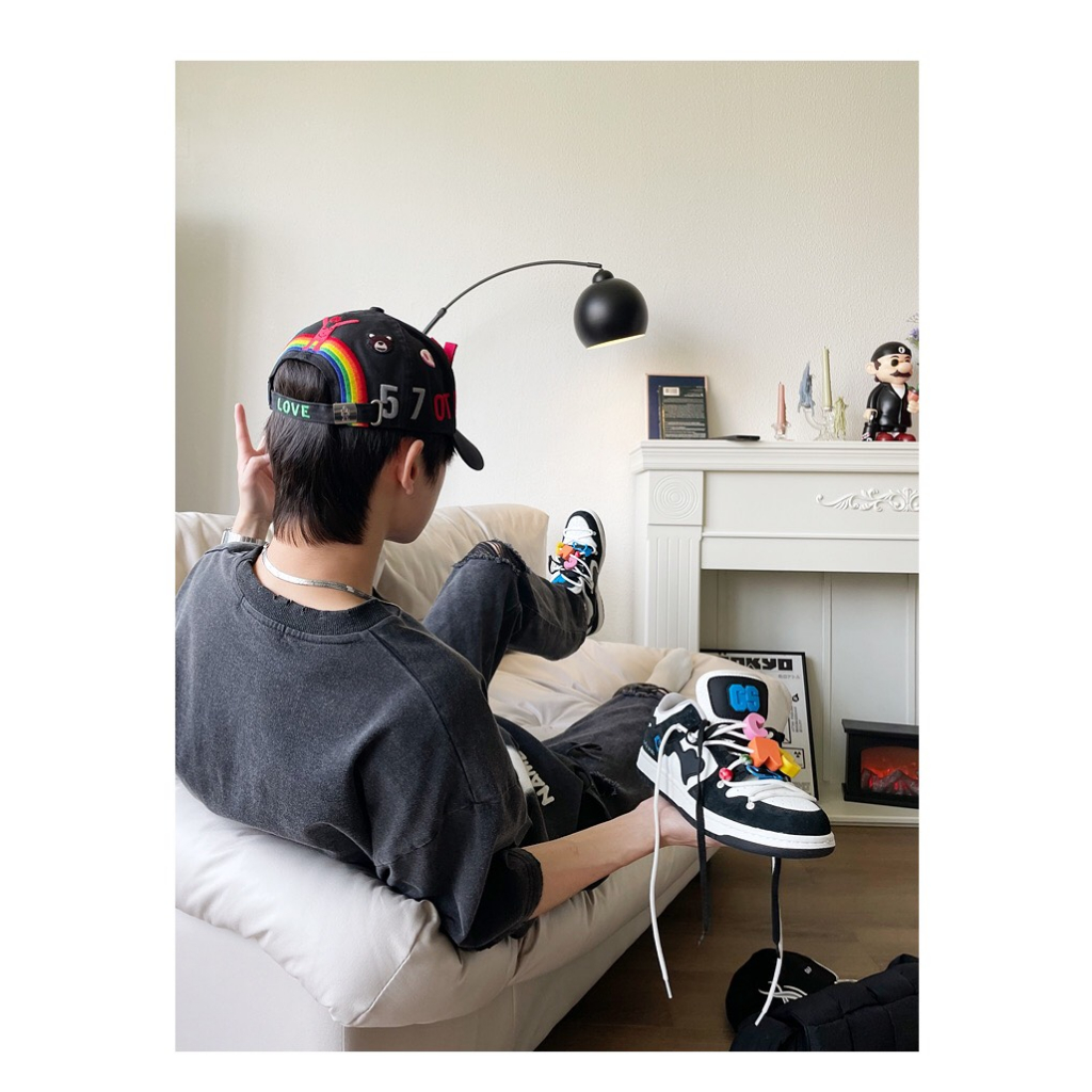 CAT & SOFA - Giày Colorful Bricks đen chính hãng AC305