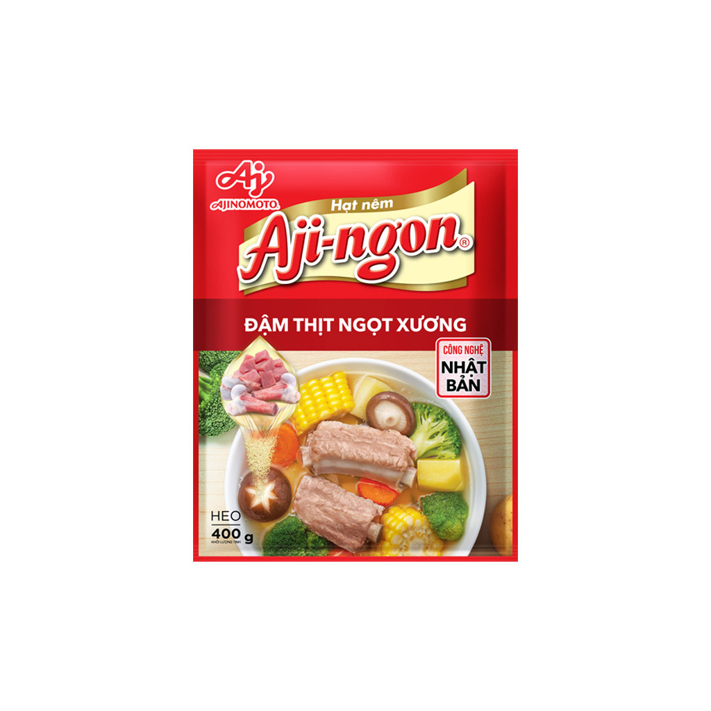Combo 3 gói Hạt nêm Aji-ngon 400g/gói