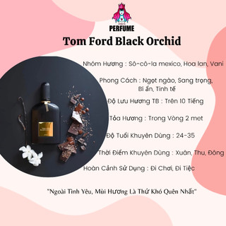 {Chính Hãng} Nước Hoa Nữ 𝐓𝐨𝐦𝐟𝐨𝐫𝐝 𝐁𝐥𝐚𝐜𝐤 𝐎𝐫𝐜𝐡𝐢𝐝