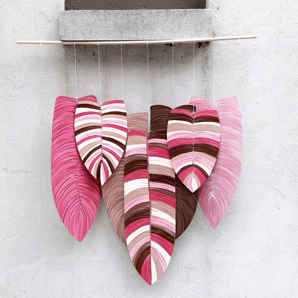 Bộ tranh treo lá gỗ - Tranh treo lá thủ công trang trí tường - Trang trí decor nhà cửa