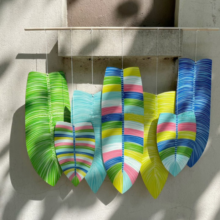 Bộ tranh treo lá gỗ - Tranh treo lá thủ công trang trí tường - Trang trí decor nhà cửa