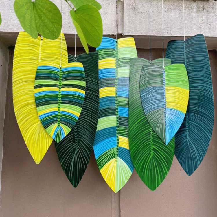 Bộ tranh treo lá gỗ - Tranh treo lá thủ công trang trí tường - Trang trí decor nhà cửa