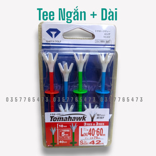 Tee chơi golf chính hãng Tomahawk mẫu mới 2023 - Điều chỉnh được độ cao