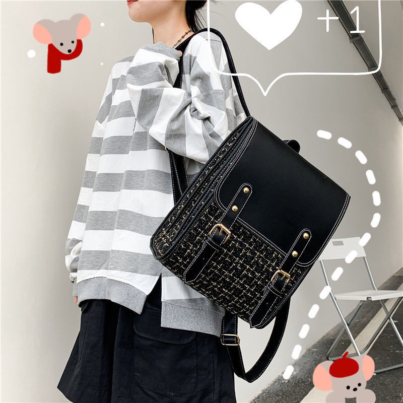 BALO ĐI HỌC nữ thời trang da trơn phong cách vintage cặp ulzzang balo mini giá rẻ cho học sinh đi học chơi