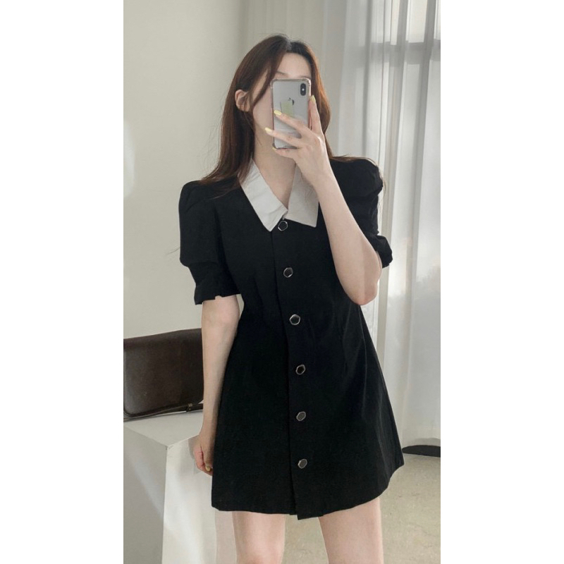 (SẴN) Đầm suông chiết eo sang trọng