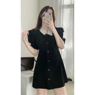 (SẴN) Đầm suông chiết eo sang trọng