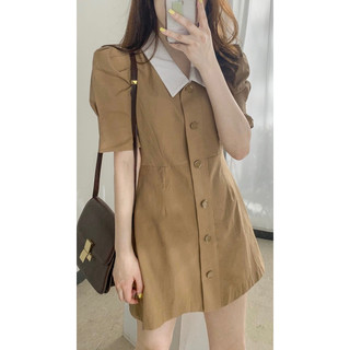 (SẴN) Đầm suông chiết eo sang trọng