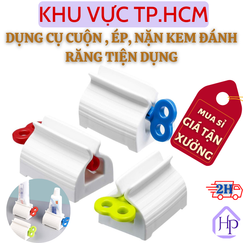 Dụng cụ cuộn ép nặn kem đánh răng tiện lợi, dụng cụ nặn kem đánh răng siêu tiết kiệm, giúp nặn kem dễ dàng