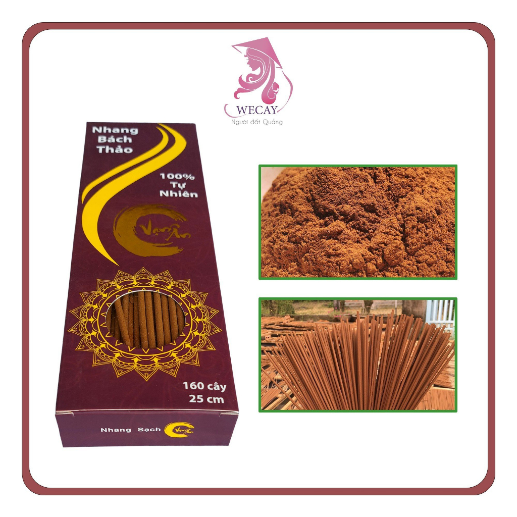 Nhang thảo mộc 38cm 160 cây